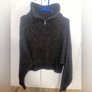 Women Ganni Crop mock neck with zipper